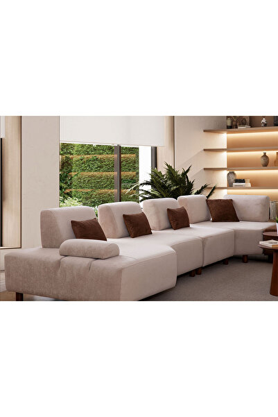 Yakamoz home Agon Modern Modüler Mekanizmalı Köşe Koltuk Takımı