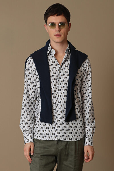 Lufian Jakob Erkek Smart Gömlek Slim Fit Yeşil