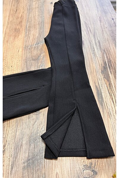 Babyelisco Önden yırtmaçlı çocuk İspanyol paça tayt