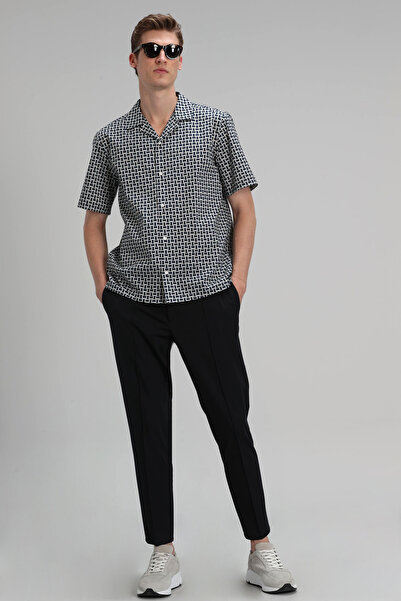 Lufian Laja Erkek Spor Gömlek Resort Fıt Gri