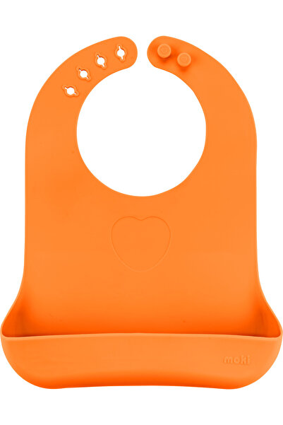 Moki Silikon Mama Önlüğü Sunset Turuncu