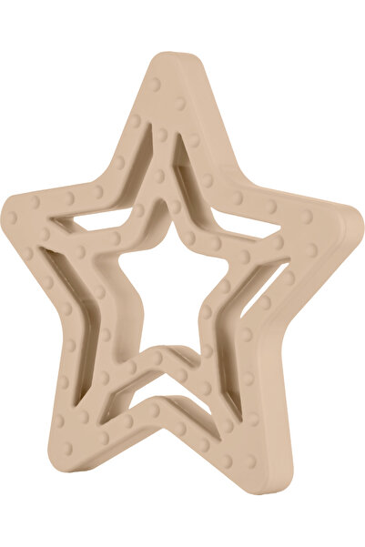 Moki Silikon Diş Kaşıyıcı Yıldız Latte Bej