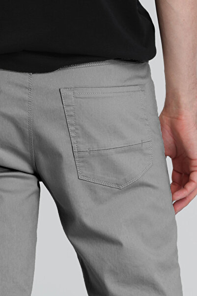 Lufian Marp Spor 5 Cep Erkek Pantolon Slim Fit Gri