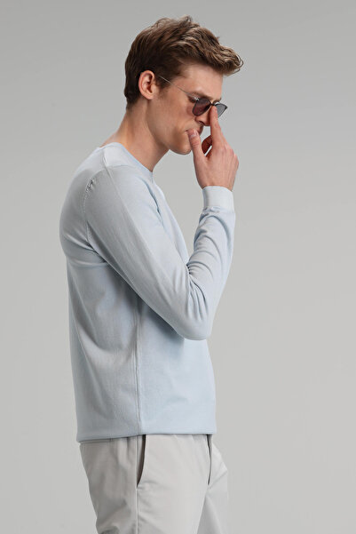 Lufian İnka Erkek Kazak Mavi