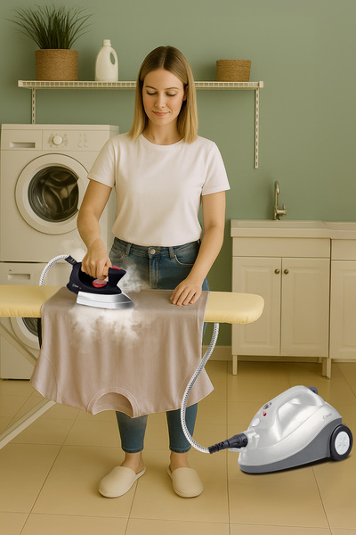 Kiwi Kazanlı Ütüye Dönüşebilen Buharlı Temizlik Makinası Ksc 4218, 2000W / ml, 15 aksesuar