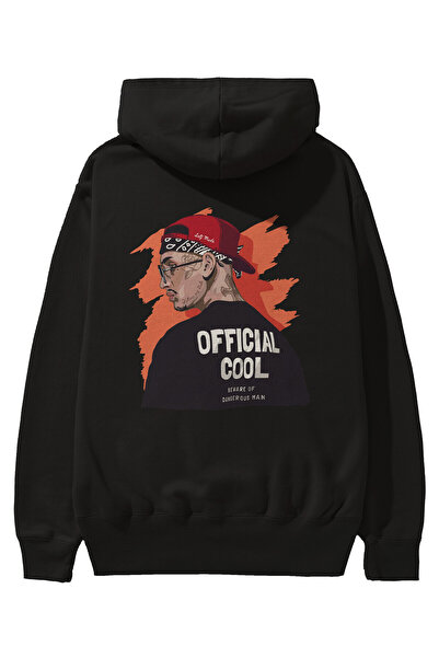 Ankhises Zvanična Cool Arka Štampano crna Oversize kroj Sa kapuljačom majica ...
