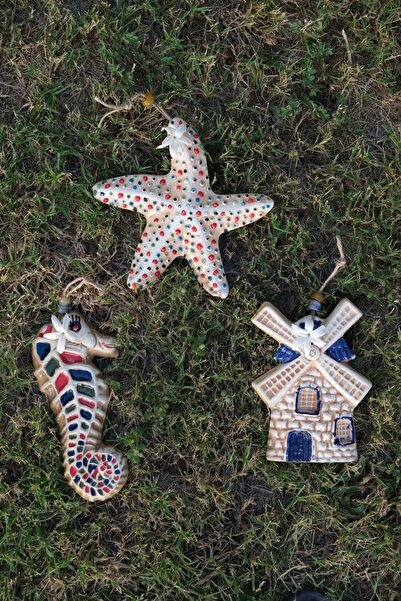 Store Alaçatı Bodrum Marine Deniz Temalı Seramik Balkon Duvar Bahçe Kapı Ağaç...