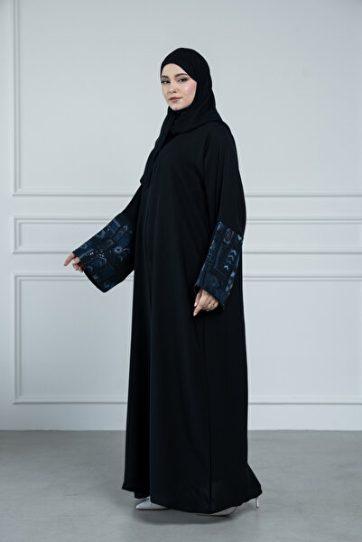 LAVİNİA Lavinia women's abaya, French sleeve, quarter-flare, Internet fabric