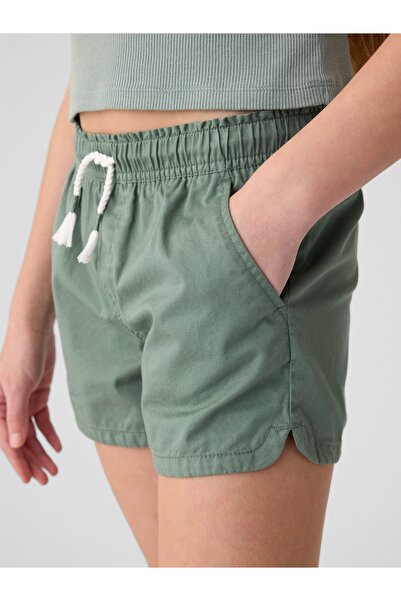 GAP Kız Çocuk Yeşil Pull-On Washwell™ Şort