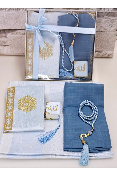 hira tasarım Çeyizlik Hediyelik 5 parça Gelin Bohça Seti başörtü Seccade Seti...