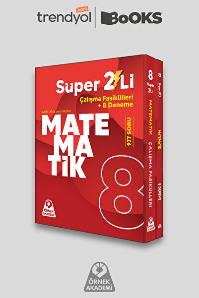 Örnek Akademi Yayınları Örnek Akademi 8. Sınıf Matematik Süper 2'li *Güncel B...