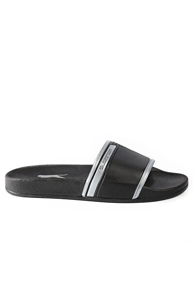 Slazenger Ferona Ανδρικές Παντόφλες Μαύρες / Ασημί