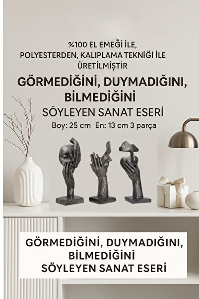 Çobanlar Kadın Kooperatifi Görmedim Duymadım Bilmiyorum Biblo Seti "görmediği...