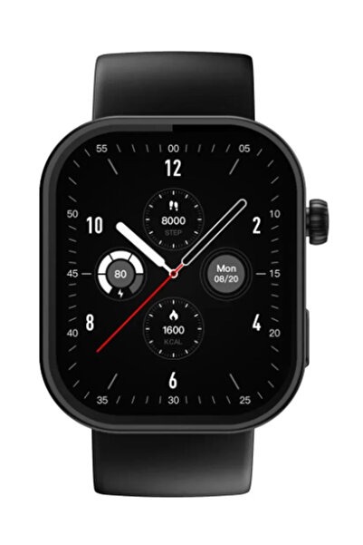 Zeblaze Btalk+ Jet Black Akıllı Saat Zarif, Paslanmaz Çelik Gövde, Kalp Atış Hızı Monitörü