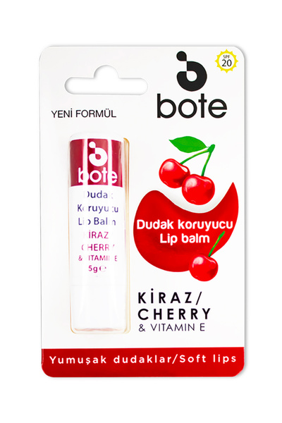 Bote Kiraz Aromalı Dudak Koruyucu Lip Balm 5 gr