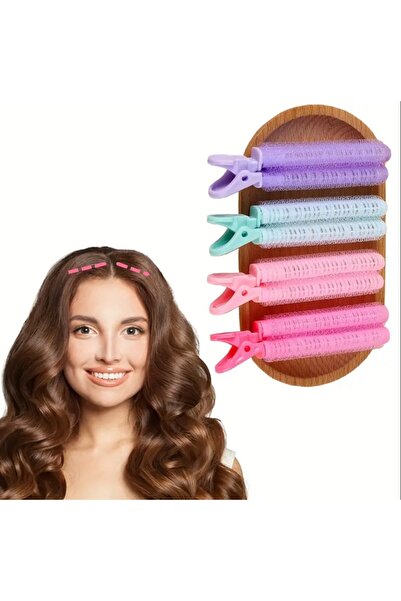 SEVRU 2'li Saç Bigudi Klipsli, Hacim Artırıcı Mandallı Bigudi