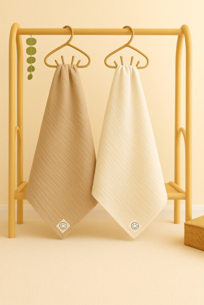 enes baby مجموعة من قطعتين من بطانية الأطفال من الموسلين متعددة الأغراض مصنوع...