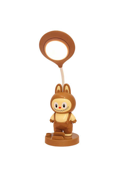 Sensoria Labubu Tasarımlı Masa Lambası Telefon Tutucu Kalemtıraş Çalışma Lamb...