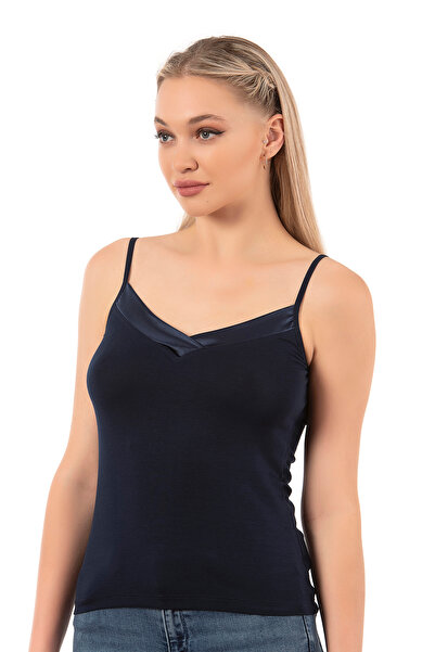 ÖZKAN underwear Özkan 2040 Premium γυναικείο ύφασμα βισκόζης σατινέ κολάρο Ευέλικτο άνετο λεπτό λουρί Αθλητής