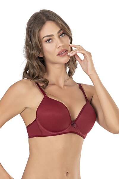 ÖZKAN underwear April 002 Women's Empty Cup Non-Supported Non-Padded Underwire Wire Eared Basic Daily Bra