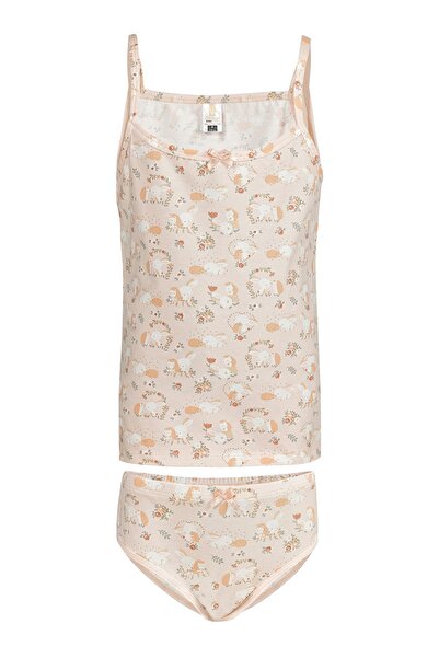 ÖZKAN underwear Özkan 43141 Σετ εσώρουχα για κορίτσια με βαμβακερά σχέδια με λεπτές τιράντες