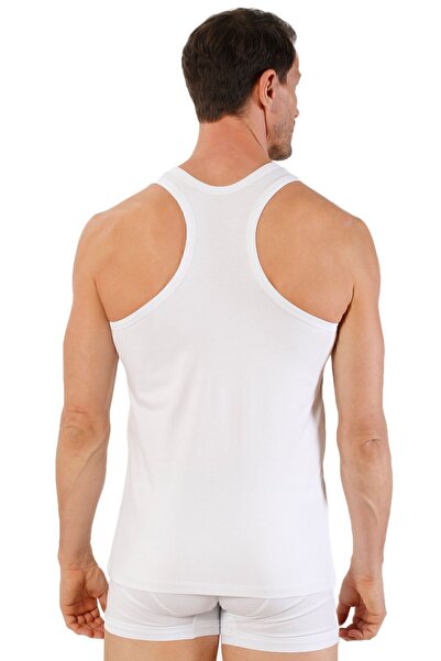ÖZKAN underwear Özkan 0267 6 Pack Men's Cotton Lycra Single Jersey Flexible Comfortable Back Cross Athlete Rambo Athlete;