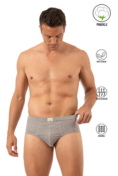 ÖZKAN underwear Özkan 0037 Men's 100% Cotton Combed Single Jersey Flexible Comfortable Slip Panties