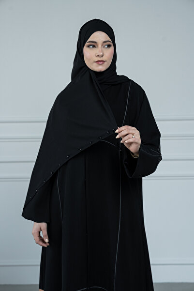 LAVİNİA Lavinia women's abaya, checkered, royal fabric