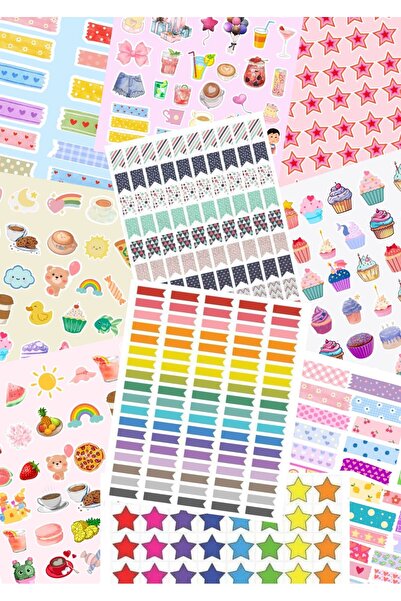 Minnoş 1000 Sticker Book - Colorful Sticker Book -