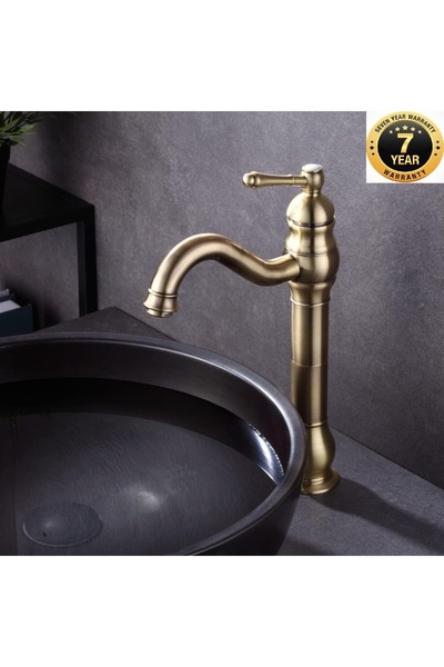 OEM صنبور حوض الحمام لون ذهبي مطفي موديل جديد ضمان 7 سنوات مستورد