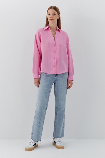 MARKALİSTE Viscose Shirt Pink