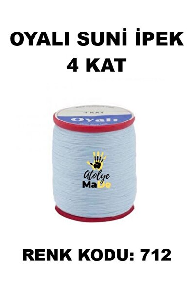 OYALI Suni Ipek 4 Kat Iplik Nakış Iğne Oyası Tığ Oyası Etuval Tek Makara Net ...