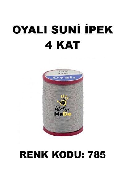 OYALI Suni Ipek 4 Kat Iplik Nakış Iğne Oyası Tığ Oyası Etuval Tek Makara Net ...