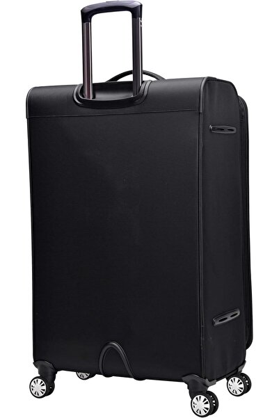 eminent Expandable Luggage Trolley Bag Soft Suitcase for Unisex Travel Polyester Soft Shell Luggage
