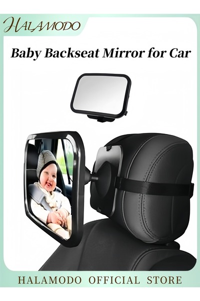 HALAMODO مرآة سيارة الطفل، مرآة مراقبة المقعد، مقاعد السيارة، مرآة الرؤية الخ...