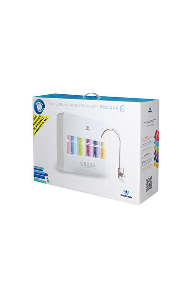 Spectrum Filtru de apa cu 6 cartuse filtrante WATER PROAQUA6 Sistem de ultrafiltrare cu baterie inox