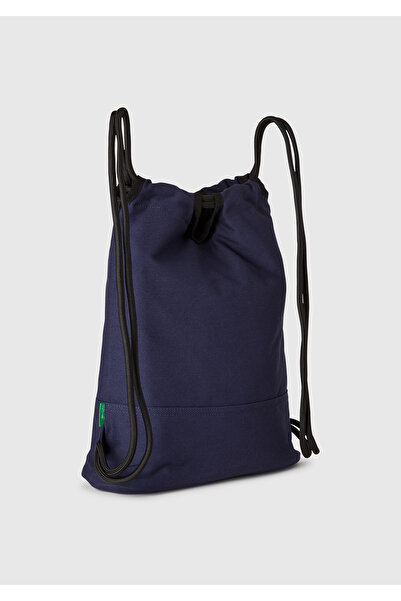 United Colors of Benetton Men's Lavender Blue Canvas Drawstring Backpack