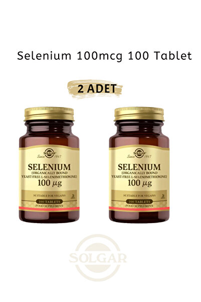 Solgar Selenium 100 mcg Selenyum 100 Tablet (2ADET)