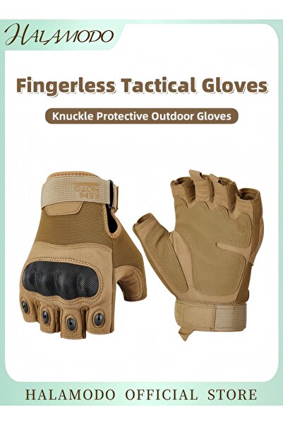 HALAMODO قفازات اللياقة البدنية التكتيكية L