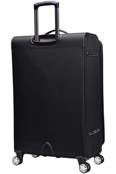 eminent Expandable Luggage Trolley Bag Soft Suitcase for Unisex Travel Polyester Soft Shell Luggage