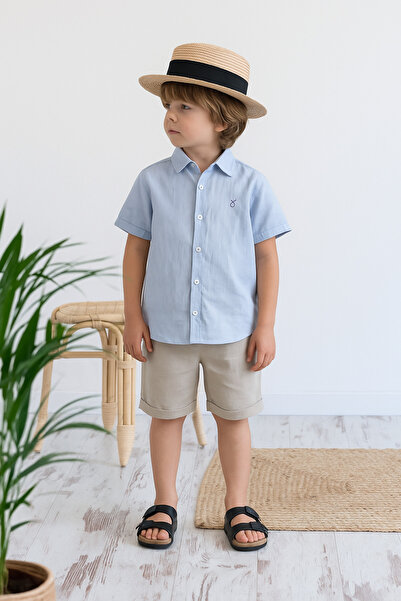 rg kidsstore Mladička lanena košulja kratkih rukava