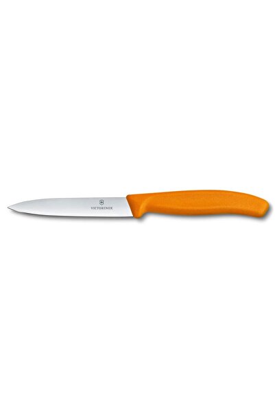 Victorinox 6.7706.L119 10cm Turuncu Düz Soyma Bıçağı