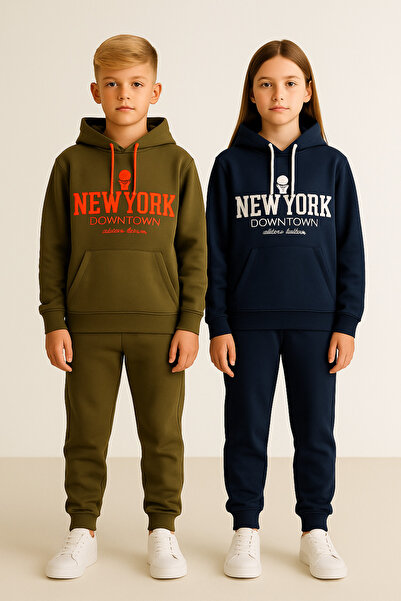 rg kidsstore Hooded Printed Youth Tracksuit Set