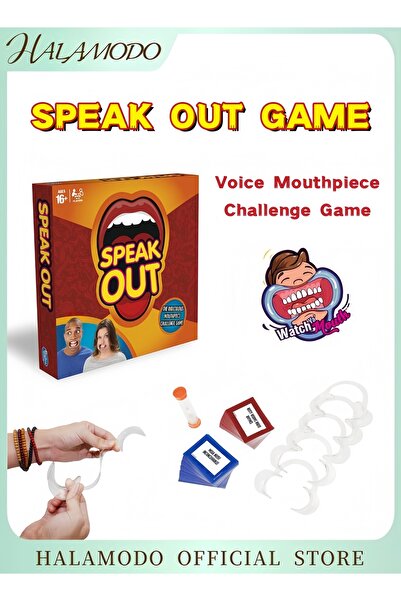 HALAMODO لعبة بطاقات مزدوجة الجوانب للأطفال: تحدي 10 أصوات مضحكة