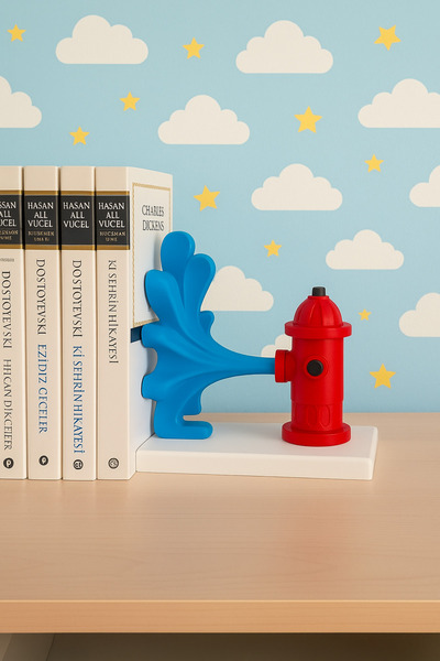 Book Holder Model with Fire Brigade Fire Hydrant Design