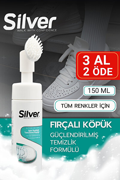 Silver Fırça Başlıklı Spor Ayakkabı Temizleme Köpüğü 150 ML