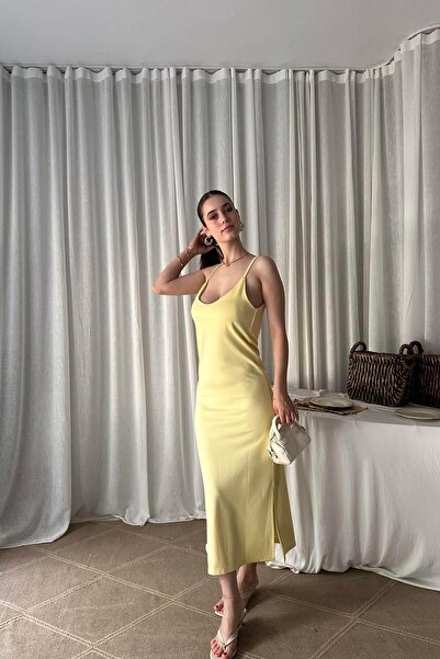 lizge giyim ASKILI MODAL ELBİSE