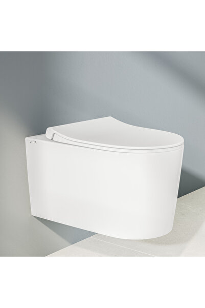 VitrA Nest Nest QuantumFlush 220-003R009 Slim Soft Klozet Kapağı, Yavaş Kapanır, Beyaz