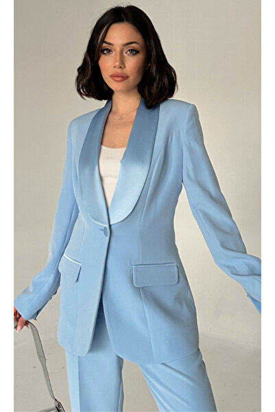 Vuntal BUTİK SATIN SHAL COLLAR DOUBLE SET BLAZER