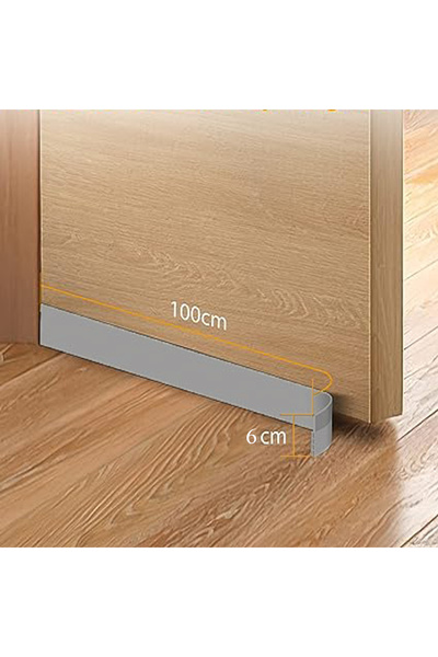 UYDEE 1 Adet Gri Kapı Altı Rüzgar Soğuk Önleyici Eva Toz Tutucu Koku Önleyici